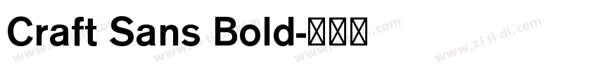 Craft Sans Bold字体转换